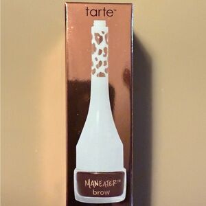 Tarte Maneater Claypot eyeliner with built-in brush in Medium brown.